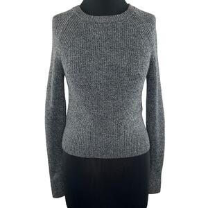Banana Republic Heritage Collection Gray Marled Knit Long Sleeve Sweater S Small